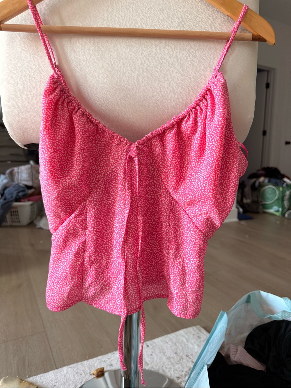 Sienna Sky Pink Spotted Spaghetti-Strap Cami